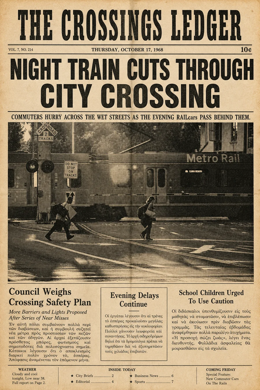 Newsprint look sample