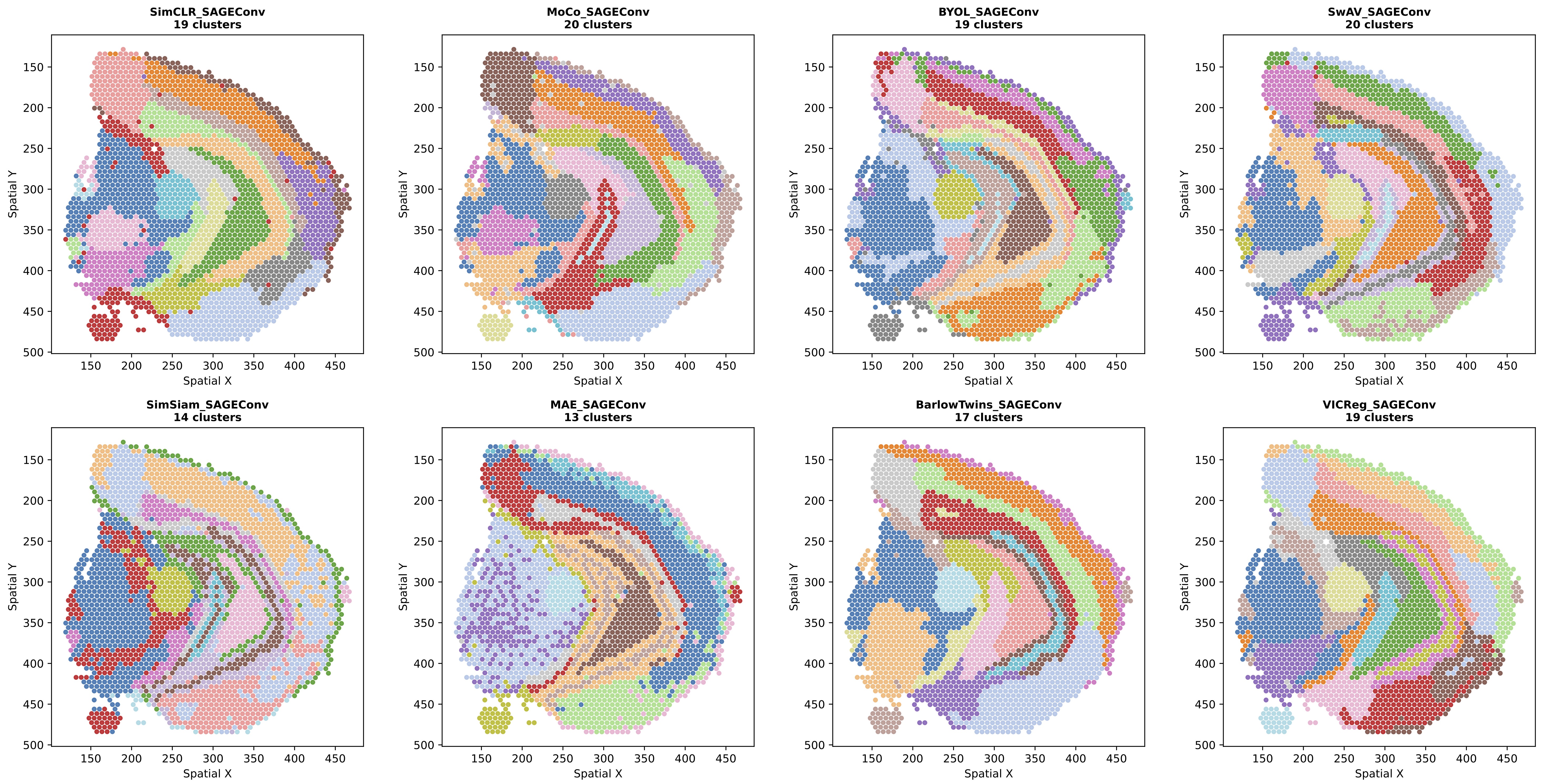 SAGEConv Clustering Results